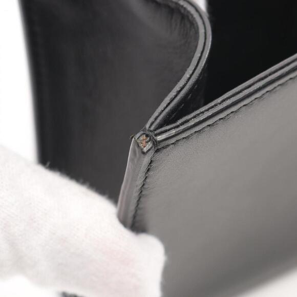 SAINT LAURENT Black Monogram Leather Clutch Bag - Picture 8 of 9